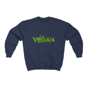 I Am Vegan Unisex Heavy Blend™ Crewneck Sweatshirt