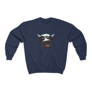 Vegan’s Cow Printed Unisex Heavy Blend™ Crewneck Sweatshirt